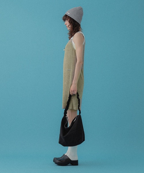 DISPATCHER NO.8（ディスパッチャーナンバーエイト）の「パイルキャミミニワンピース（ワンピース・レディース・ブラック/オリーブ・ONE SIZE）」の11枚目の写真