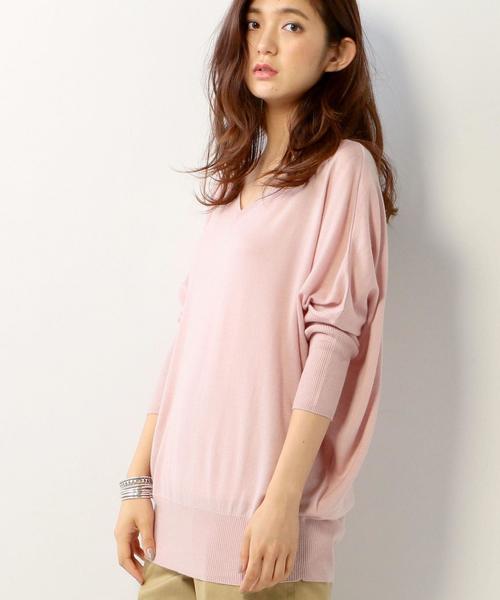 UNITED ARROWS（ユナイテッドアローズ）の「□UBCE W/SI/CA NUANCE Vネック　ニット◆（ニット/セーター・レディース・ブラック/ライトグレー/ベージュ/オリーブ/ライトピンク/その他2・フリー）」の5枚目の写真