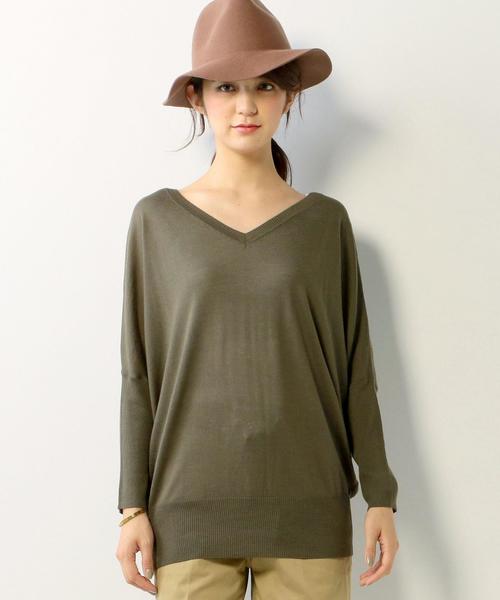 UNITED ARROWS（ユナイテッドアローズ）の「□UBCE W/SI/CA NUANCE Vネック　ニット◆（ニット/セーター・レディース・ブラック/ライトグレー/ベージュ/オリーブ/ライトピンク/その他2・フリー）」の20枚目の写真