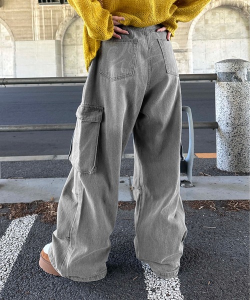 セール】ヒップロゴタックカーゴデニム（デニムパンツ）｜sedacle