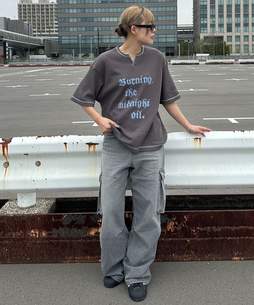sedacle(セダクル)の「ヒップロゴタックカーゴデニム(デニムパンツ・メンズ・グレー/インディゴブルー/ブラック・MEDIUM/SMALL/LARGE)」の18枚目の写真