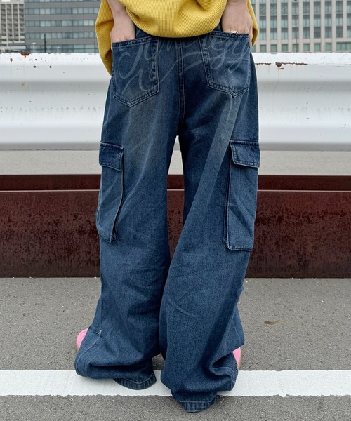 セール】ヒップロゴタックカーゴデニム（デニムパンツ）｜sedacle