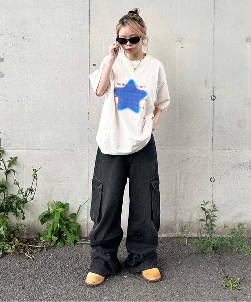 sedacle(セダクル)の「ヒップロゴタックカーゴデニム(デニムパンツ・メンズ・グレー/インディゴブルー/ブラック・MEDIUM/SMALL/LARGE)」の9枚目の写真