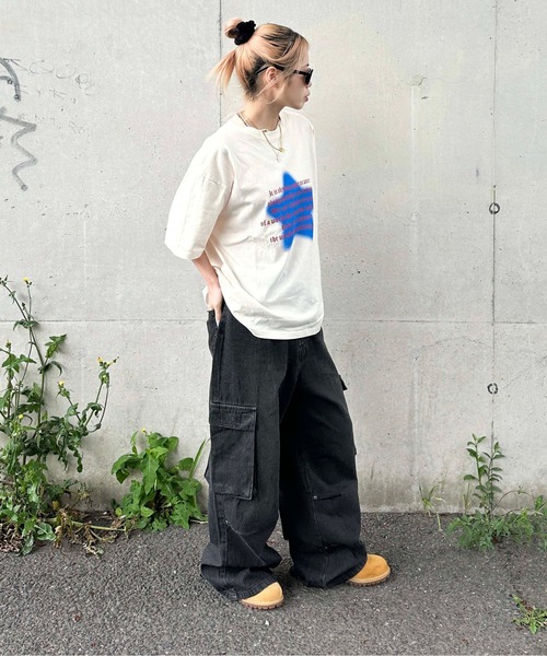 sedacle(セダクル)の「ヒップロゴタックカーゴデニム(デニムパンツ・メンズ・グレー/インディゴブルー/ブラック・MEDIUM/SMALL/LARGE)」の10枚目の写真