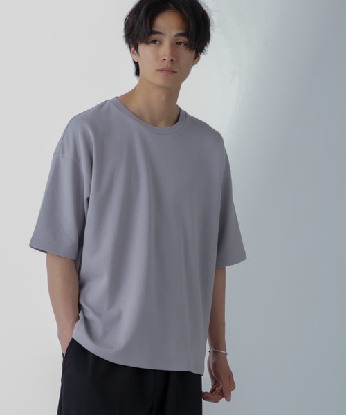 NANO universe(ナノユニバース)の「アンチスメル COOL 半袖Tシャツ(Tシャツ/カットソー・メンズ・ブラック/グレー/グリーン/ホワイト・XL/L/M/S)」の1枚目の写真
