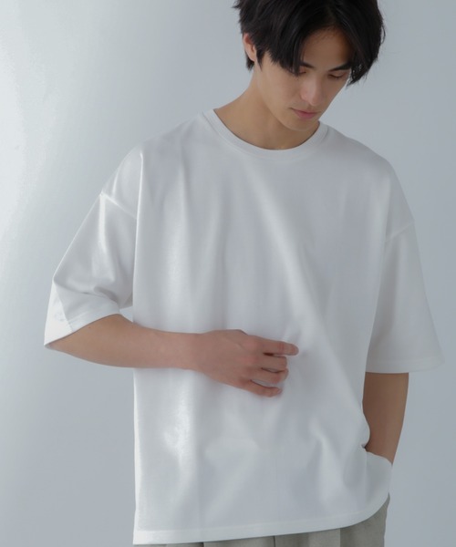 NANO universe(ナノユニバース)の「アンチスメル COOL 半袖Tシャツ(Tシャツ/カットソー・メンズ・ブラック/グレー/グリーン/ホワイト・XL/L/M/S)」の2枚目の写真
