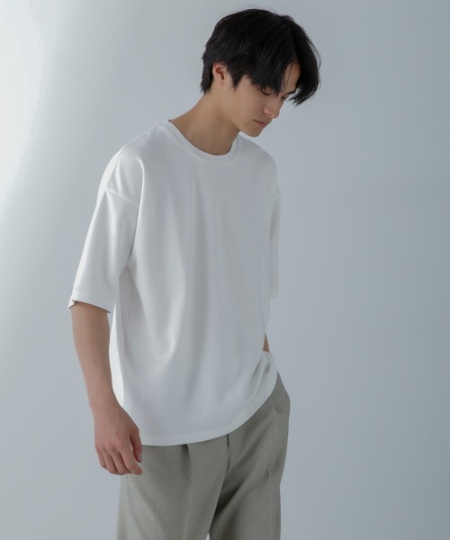 NANO universe(ナノユニバース)の「アンチスメル COOL 半袖Tシャツ(Tシャツ/カットソー・メンズ・ブラック/グレー/グリーン/ホワイト・XL/L/M/S)」の6枚目の写真