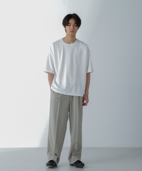 NANO universe(ナノユニバース)の「アンチスメル COOL 半袖Tシャツ(Tシャツ/カットソー・メンズ・ブラック/グレー/グリーン/ホワイト・XL/L/M/S)」の7枚目の写真