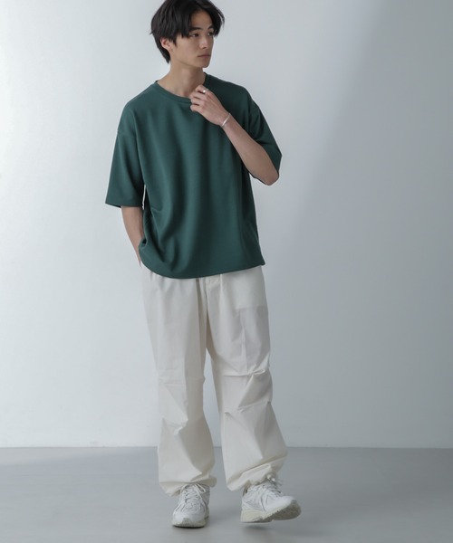 NANO universe(ナノユニバース)の「アンチスメル COOL 半袖Tシャツ(Tシャツ/カットソー・メンズ・ブラック/グレー/グリーン/ホワイト・XL/L/M/S)」の14枚目の写真
