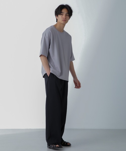 NANO universe(ナノユニバース)の「アンチスメル COOL 半袖Tシャツ(Tシャツ/カットソー・メンズ・ブラック/グレー/グリーン/ホワイト・XL/L/M/S)」の17枚目の写真