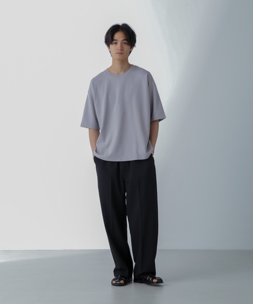 NANO universe(ナノユニバース)の「アンチスメル COOL 半袖Tシャツ(Tシャツ/カットソー・メンズ・ブラック/グレー/グリーン/ホワイト・XL/L/M/S)」の18枚目の写真