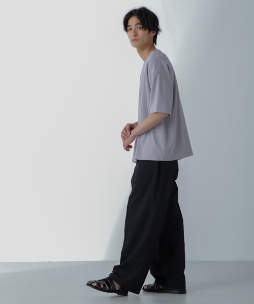 NANO universe(ナノユニバース)の「アンチスメル COOL 半袖Tシャツ(Tシャツ/カットソー・メンズ・ブラック/グレー/グリーン/ホワイト・XL/L/M/S)」の19枚目の写真