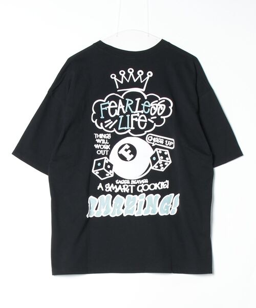 FUNALIVE(ファンアライブ)の「発砲プリントオーバーサイズT ストリート Tシャツ 半袖(Tシャツ/カットソー・メンズ・ホワイト/ブラック/スミクロ/ライトグレー・L/M/LL)」の5枚目の写真