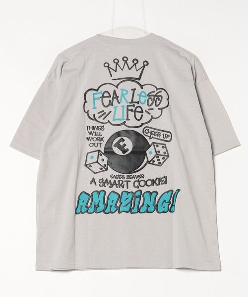 FUNALIVE(ファンアライブ)の「発砲プリントオーバーサイズT ストリート Tシャツ 半袖(Tシャツ/カットソー・メンズ・ホワイト/ブラック/スミクロ/ライトグレー・L/M/LL)」の6枚目の写真