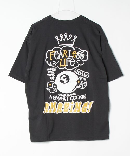FUNALIVE(ファンアライブ)の「発砲プリントオーバーサイズT ストリート Tシャツ 半袖(Tシャツ/カットソー・メンズ・ホワイト/ブラック/スミクロ/ライトグレー・L/M/LL)」の8枚目の写真