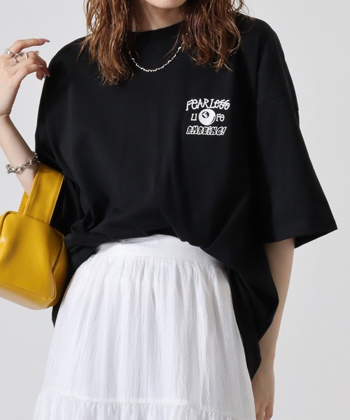 FUNALIVE(ファンアライブ)の「発砲プリントオーバーサイズT ストリート Tシャツ 半袖(Tシャツ/カットソー・メンズ・ホワイト/ブラック/スミクロ/ライトグレー・L/M/LL)」の15枚目の写真