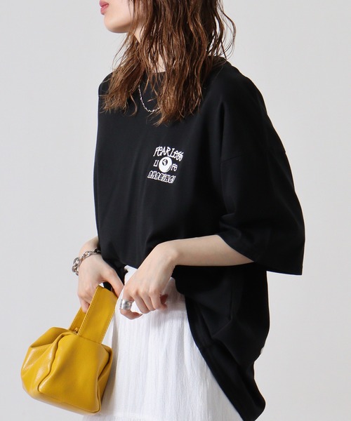 FUNALIVE(ファンアライブ)の「発砲プリントオーバーサイズT ストリート Tシャツ 半袖(Tシャツ/カットソー・メンズ・ホワイト/ブラック/スミクロ/ライトグレー・L/M/LL)」の16枚目の写真