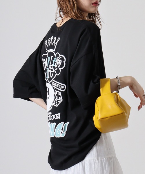 FUNALIVE(ファンアライブ)の「発砲プリントオーバーサイズT ストリート Tシャツ 半袖(Tシャツ/カットソー・メンズ・ホワイト/ブラック/スミクロ/ライトグレー・L/M/LL)」の18枚目の写真