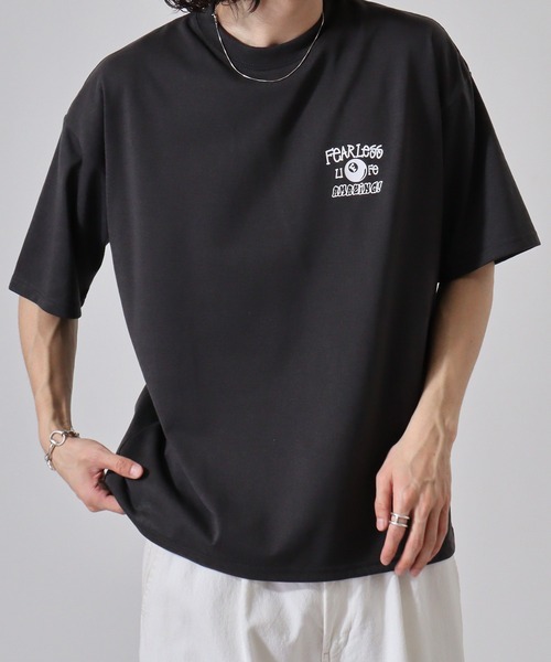 FUNALIVE(ファンアライブ)の「発砲プリントオーバーサイズT ストリート Tシャツ 半袖(Tシャツ/カットソー・メンズ・ホワイト/ブラック/スミクロ/ライトグレー・L/M/LL)」の22枚目の写真