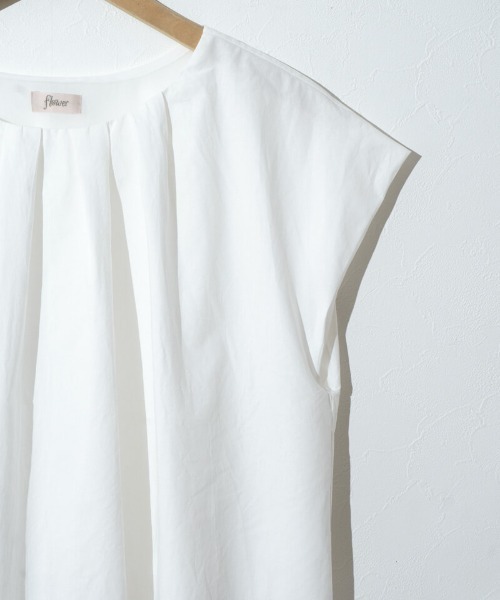 flower(フラワー)の「ショルダーパフトップ(シャツ/ブラウス・レディース・ブルー/ホワイト・FREE)」の7枚目の写真