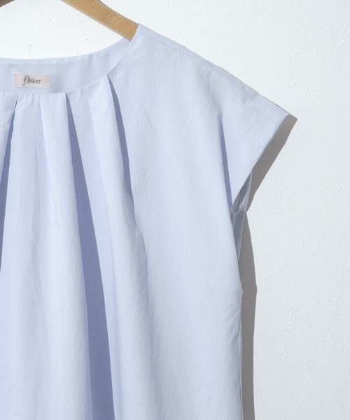 flower(フラワー)の「ショルダーパフトップ(シャツ/ブラウス・レディース・ブルー/ホワイト・FREE)」の12枚目の写真