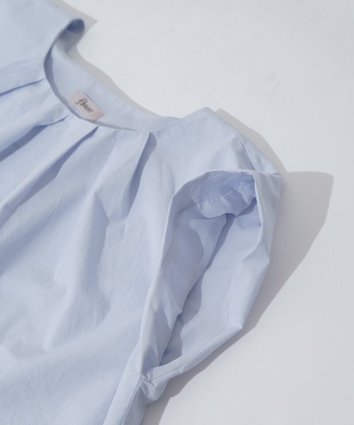 flower(フラワー)の「ショルダーパフトップ(シャツ/ブラウス・レディース・ブルー/ホワイト・FREE)」の13枚目の写真