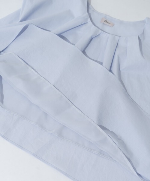 flower(フラワー)の「ショルダーパフトップ(シャツ/ブラウス・レディース・ブルー/ホワイト・FREE)」の15枚目の写真