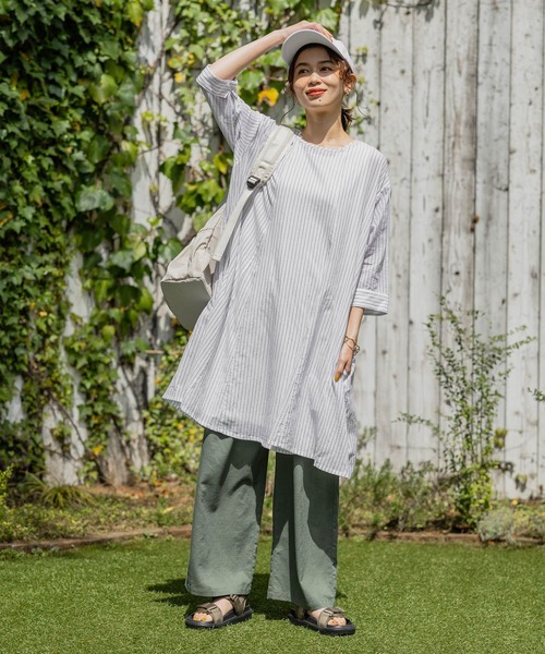 studio CLIP（スタディオクリップ）の「ナイロンドロストリュック（バックパック/リュック・レディース・チャコール/オフホワイト・FREE）」の7枚目の写真