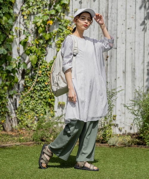 studio CLIP（スタディオクリップ）の「ナイロンドロストリュック（バックパック/リュック・レディース・チャコール/オフホワイト・FREE）」の8枚目の写真