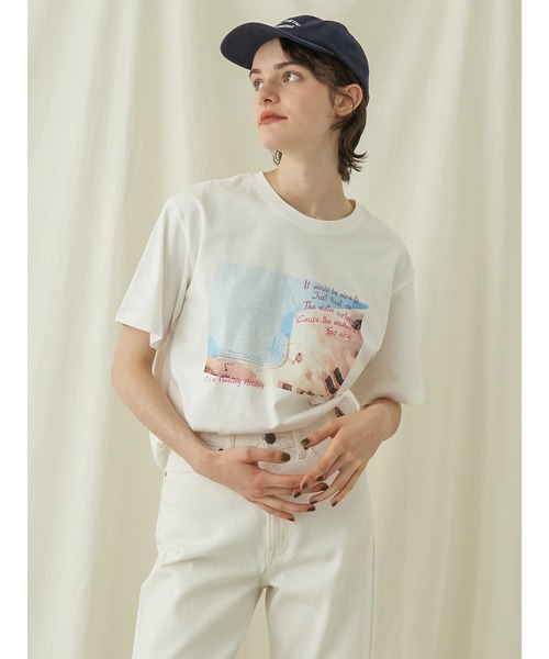 AMERICAN HOLIC(アメリカンホリック)の「In the Water Photo Tee(Tシャツ/カットソー・レディース・A/B・M/L)」の15枚目の写真