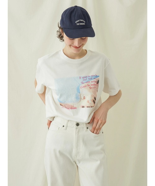 AMERICAN HOLIC(アメリカンホリック)の「In the Water Photo Tee(Tシャツ/カットソー・レディース・A/B・M/L)」の16枚目の写真