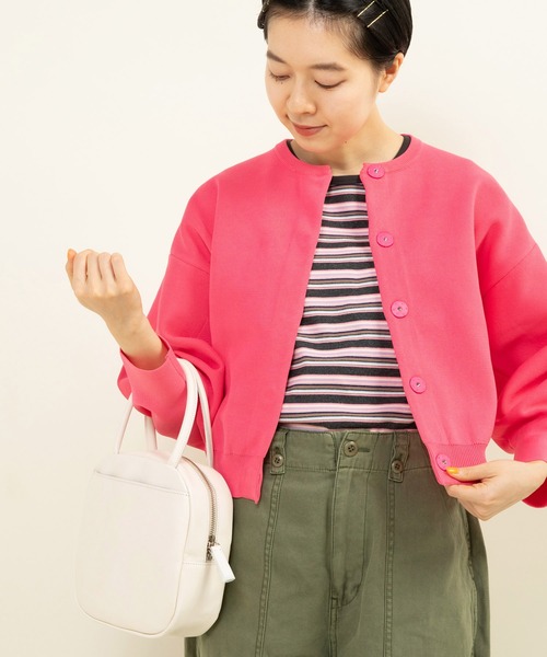 Dot＆Stripes CHILD WOMAN（ドットアンドストライプス　チャイルドウーマン）の「ICY LEATHER BOSTON 裏地チェックBAG（ハンドバッグ・レディース・グリーン/ホワイト/レッド/ブラック/レッド系その他/ブラック系その他/ブラック系その他2・FREE）」の18枚目の写真