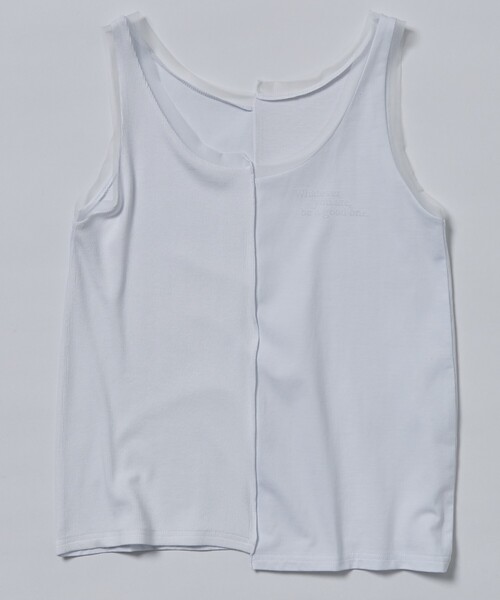 Firsthand（ファーストハンド）の「Firsthand/ファーストハンド シアーリブタンク / メロータンクトップ（タンクトップ・レディース・グレー/ホワイト/ブラック・ﾌﾘ-）」の5枚目の写真