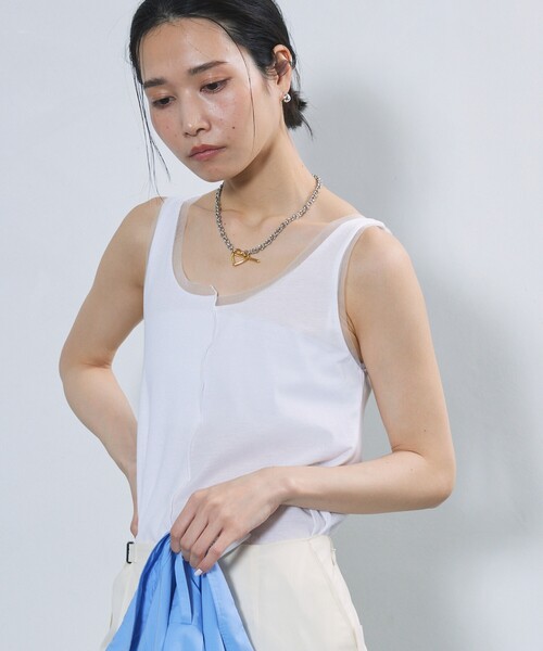 Firsthand（ファーストハンド）の「Firsthand/ファーストハンド シアーリブタンク / メロータンクトップ（タンクトップ・レディース・グレー/ホワイト/ブラック・ﾌﾘ-）」の17枚目の写真