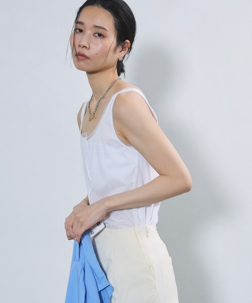 Firsthand（ファーストハンド）の「Firsthand/ファーストハンド シアーリブタンク / メロータンクトップ（タンクトップ・レディース・グレー/ホワイト/ブラック・ﾌﾘ-）」の18枚目の写真