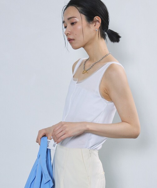 Firsthand（ファーストハンド）の「Firsthand/ファーストハンド シアーリブタンク / メロータンクトップ（タンクトップ・レディース・グレー/ホワイト/ブラック・ﾌﾘ-）」の19枚目の写真