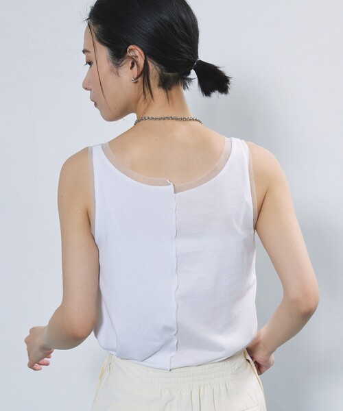 Firsthand（ファーストハンド）の「Firsthand/ファーストハンド シアーリブタンク / メロータンクトップ（タンクトップ・レディース・グレー/ホワイト/ブラック・ﾌﾘ-）」の21枚目の写真