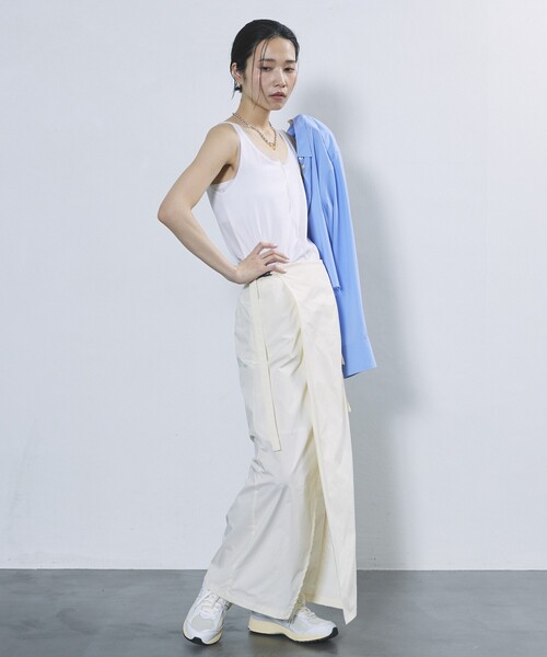 Firsthand（ファーストハンド）の「Firsthand/ファーストハンド シアーリブタンク / メロータンクトップ（タンクトップ・レディース・グレー/ホワイト/ブラック・ﾌﾘ-）」の11枚目の写真