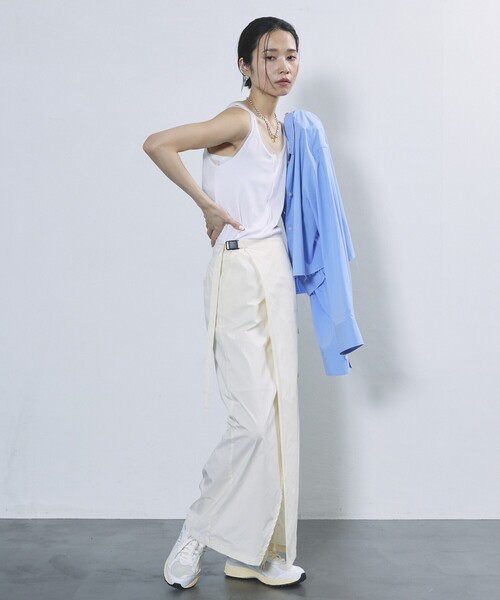 Firsthand（ファーストハンド）の「Firsthand/ファーストハンド シアーリブタンク / メロータンクトップ（タンクトップ・レディース・グレー/ホワイト/ブラック・ﾌﾘ-）」の13枚目の写真