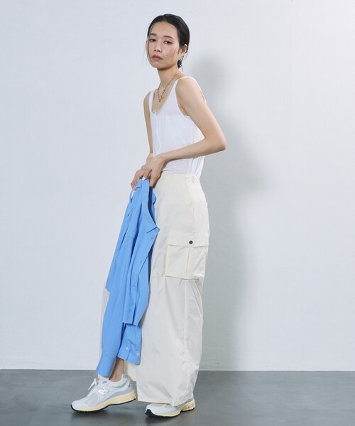 Firsthand（ファーストハンド）の「Firsthand/ファーストハンド シアーリブタンク / メロータンクトップ（タンクトップ・レディース・グレー/ホワイト/ブラック・ﾌﾘ-）」の15枚目の写真