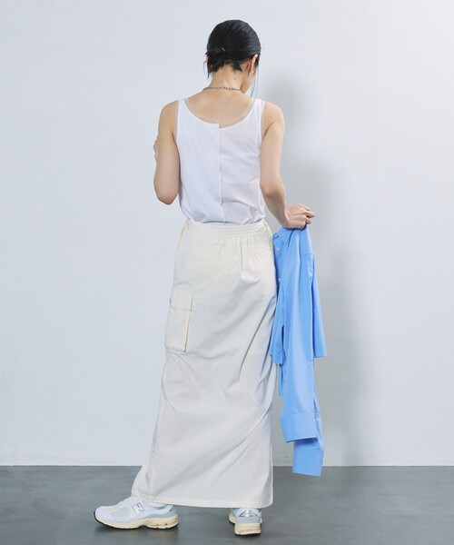 Firsthand（ファーストハンド）の「Firsthand/ファーストハンド シアーリブタンク / メロータンクトップ（タンクトップ・レディース・グレー/ホワイト/ブラック・ﾌﾘ-）」の10枚目の写真