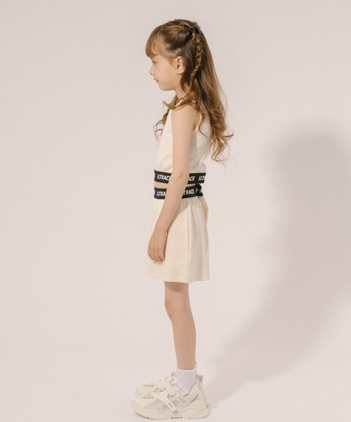 URBAN CHERRY（アーバンチェリー）の「【U.TRACK】ロゴテープデザインリブショートパンツ（その他パンツ・キッズ・ブラック/アイボリー・110cm/120cm/130cm/140cm/150cm）」の6枚目の写真