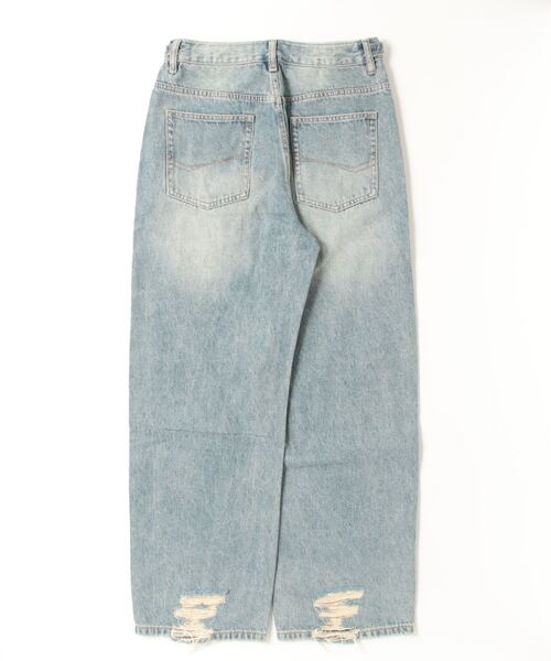 GALLIS ADDICTION（ガリスアディクション）の「GA DAMAGE-BUGGY JEAN（デニムパンツ・メンズ・ライトブルー・L/M）」の3枚目の写真