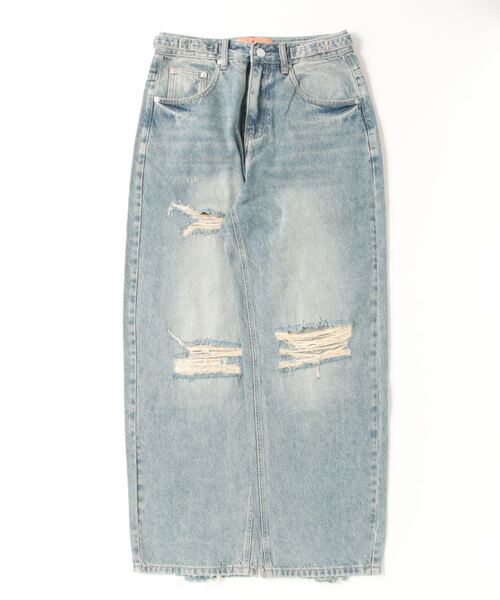 GALLIS ADDICTION（ガリスアディクション）の「GA DAMAGE-BUGGY JEAN（デニムパンツ・メンズ・ライトブルー・L/M）」の2枚目の写真