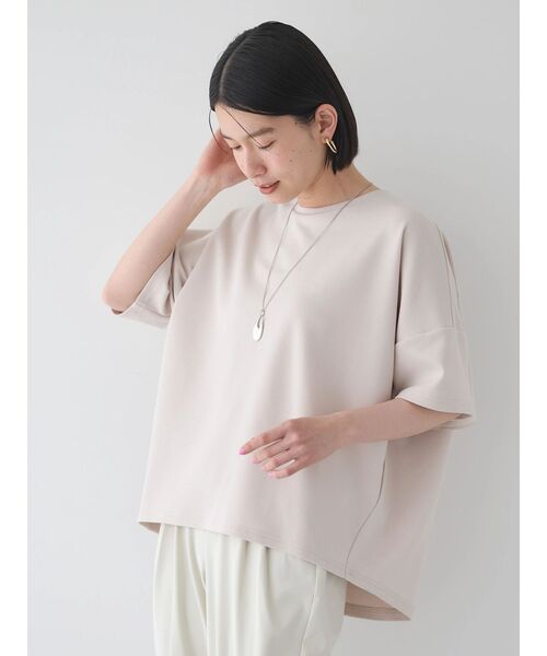 AMERICAN HOLIC(アメリカンホリック)の「接触冷感バックフレアポンチプルオーバー(Tシャツ/カットソー・レディース・グリーン/ブラック/グレイッシュベージュ/オフホワイト・L/M)」の19枚目の写真