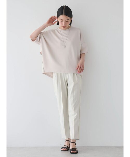 AMERICAN HOLIC(アメリカンホリック)の「接触冷感バックフレアポンチプルオーバー(Tシャツ/カットソー・レディース・グリーン/ブラック/グレイッシュベージュ/オフホワイト・L/M)」の21枚目の写真