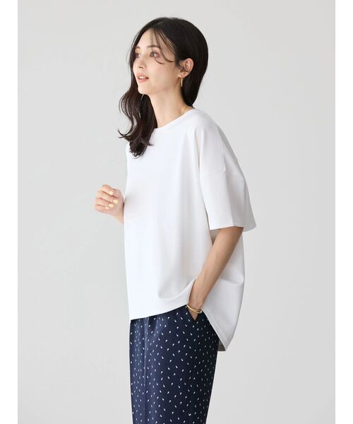 セール】接触冷感バックフレアポンチプルオーバー（Tシャツ