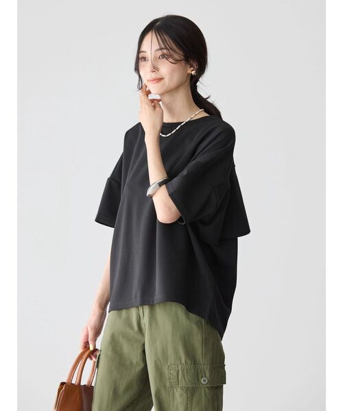 セール】接触冷感バックフレアポンチプルオーバー（Tシャツ