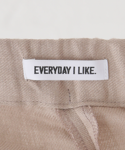 EVERYDAY I LIKE.（エヴリディアイライク）の「リネンイージーワイドパンツ（スラックス・レディース・ベージュ・36/38/34）」の19枚目の写真