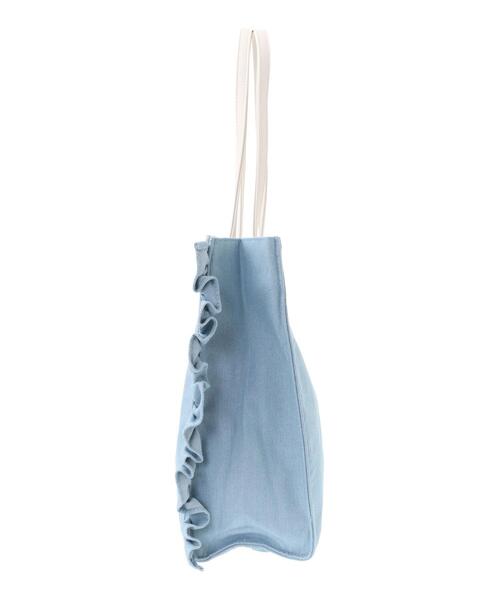 Maison de FLEUR（メゾンドフルール）の「デニムフリルトートバッグ（トートバッグ・レディース・インディゴブルー/ライトブルー・FREE）」の15枚目の写真